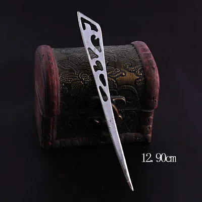 1PC New Vintage Women Hair Sticks Pins Elegance Silver Alloy Geometric Girls Headbands Lady Gift Barrettes Hair Clip Accessories