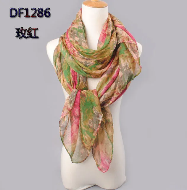 2017 high quality WOMAN SCARF cotton voile polyester scarves solid warm autumn and winter scarf shawl printed free shipping