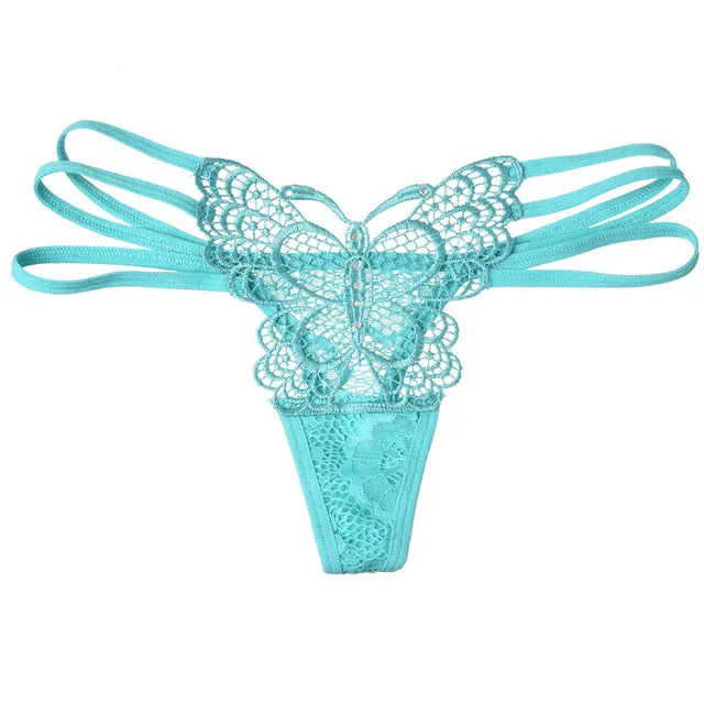 3 Piece Sexy Cotton Cute Butterfly Women's Panties Hot Sale Solid Women Underwear Thongs 2017