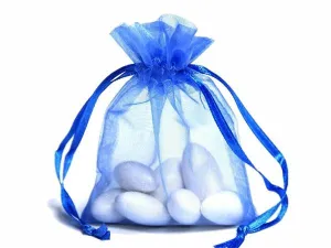 3"x4" Serenity Organza Jewellery Wedding Birthday Party Favor Gift Drawstring Pouches Bags - 10/pk