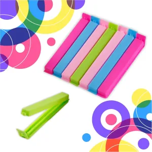 7028 Multipurpose Food Snack Plastic Bag Clip Sealer (Multicolor) -18pc