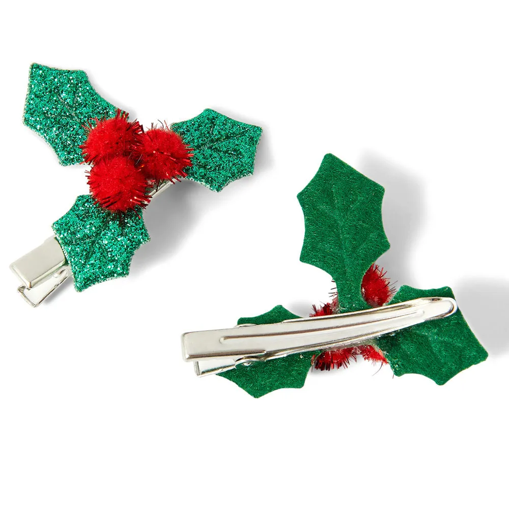 Accessorize London Girl's Rad Holly Salon Clips Set Of 2