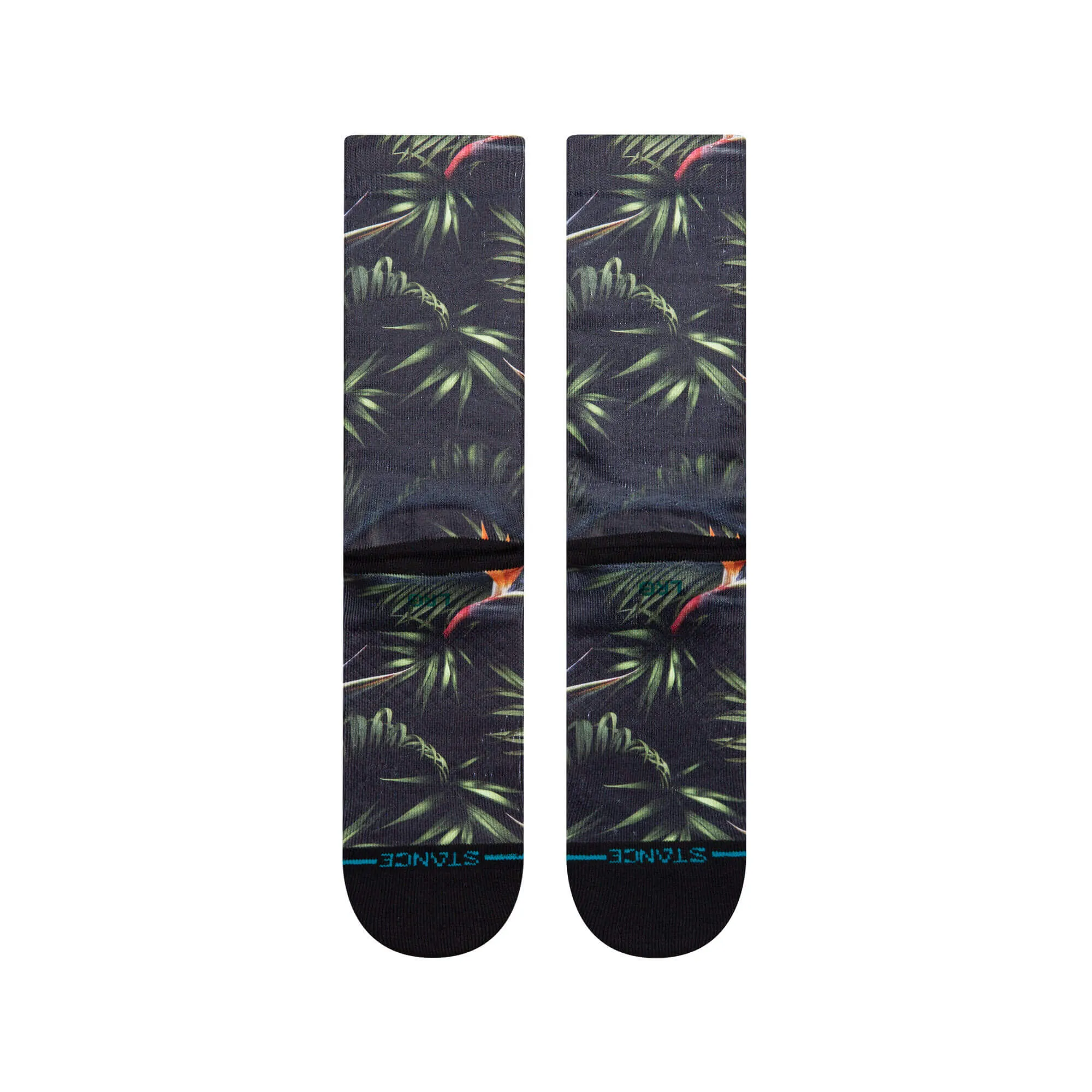 Adult Crew Socks - Paradis - Black - FINAL SALE