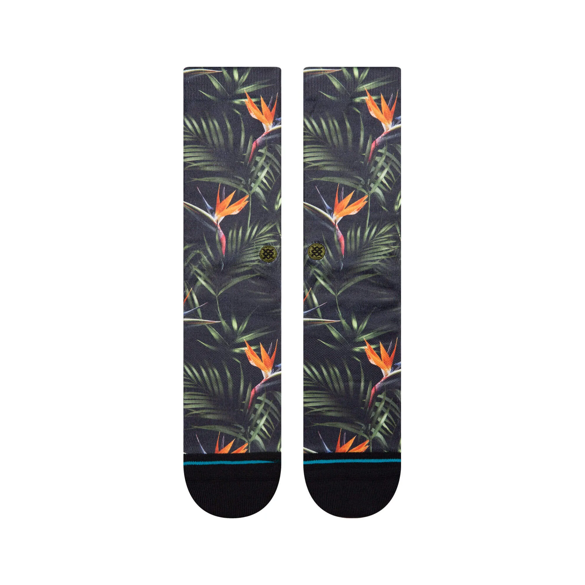 Adult Crew Socks - Paradis - Black - FINAL SALE