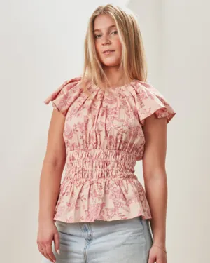 Amalfi Top - Whimsy Pink