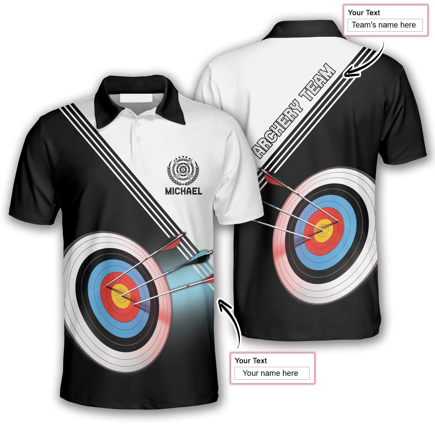 Archery Practice Makes Perfect Custom Archery Shirts For Men, Uniform for Team Archery