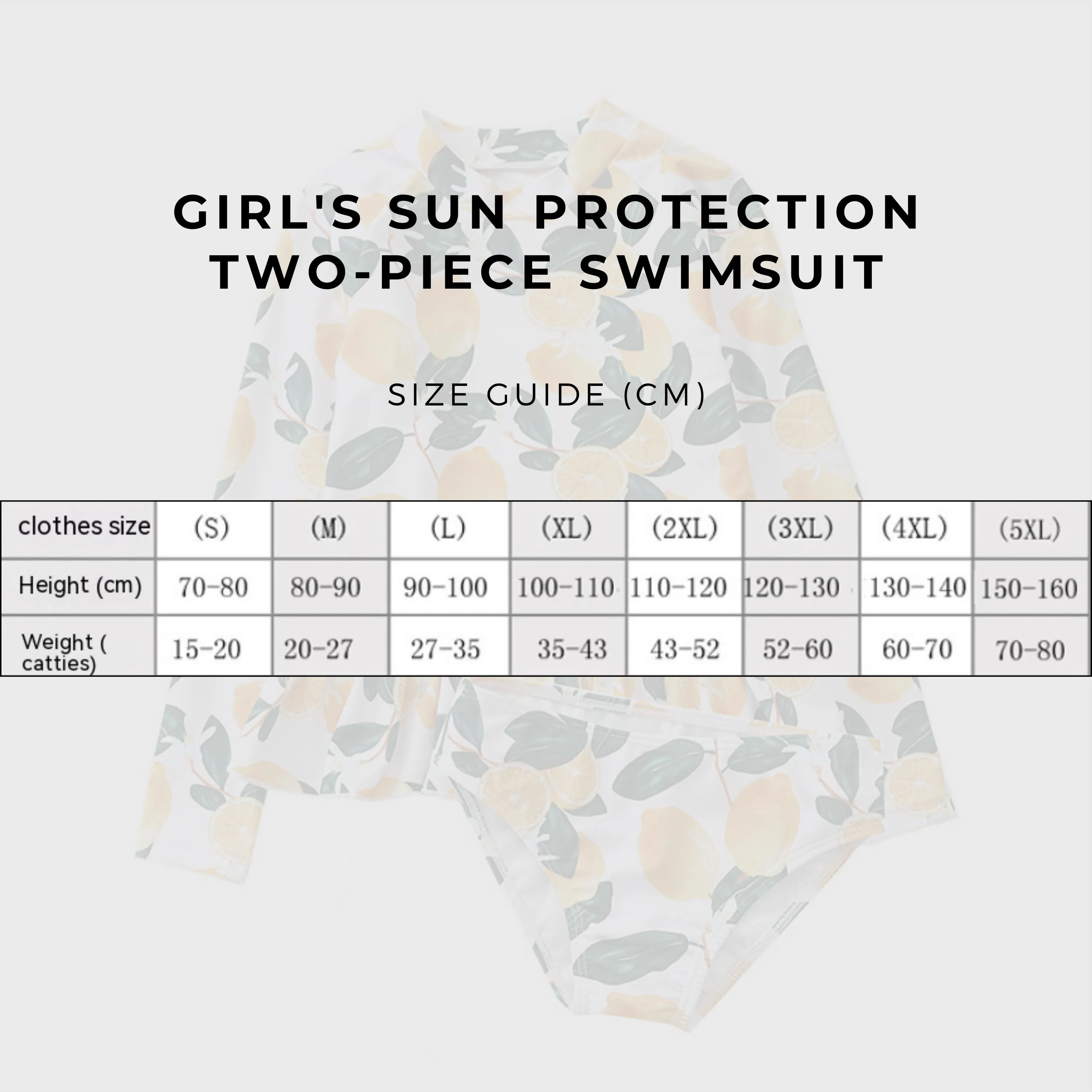 Baby Girl's Sun Protection Two-piece Swimsuit