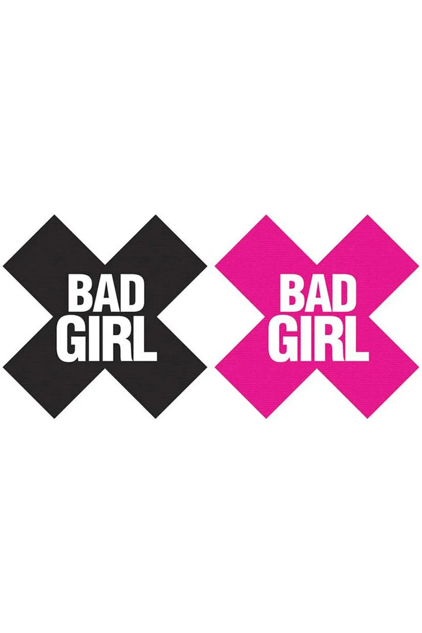 Bad Girl - Black/Pink Nipple Pasties