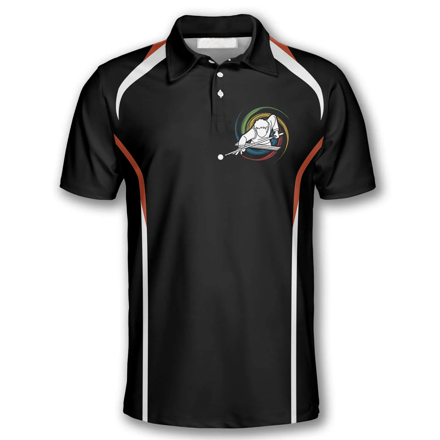 Billiards I Play Pool So I Don’t Choke People Black Background Billiard Shirts for Men Billiard Polo Shirt