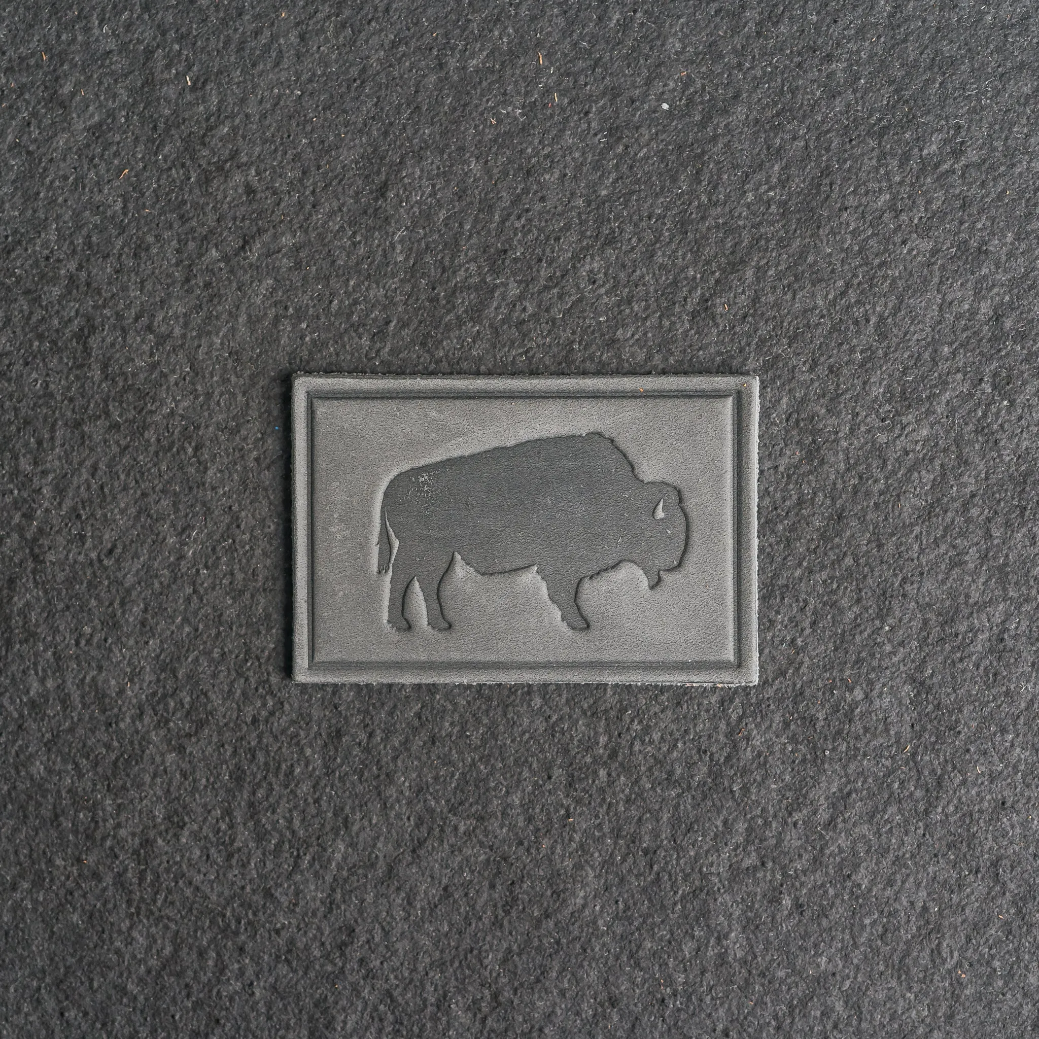 Bison Leather Patches with optional Velcro added