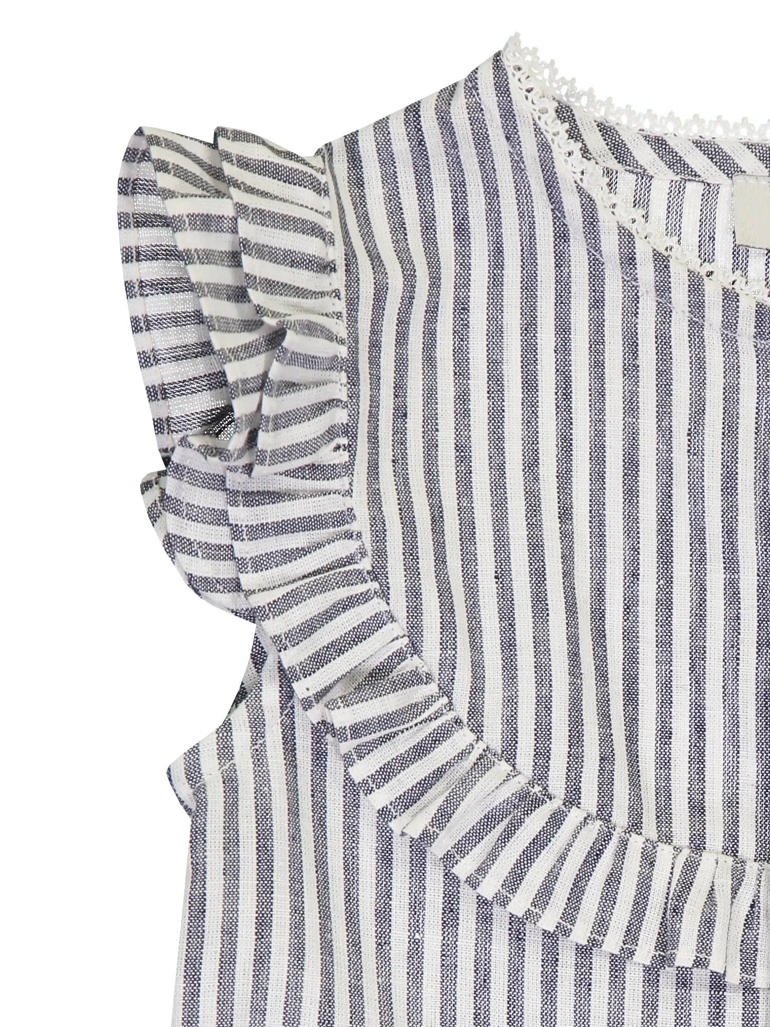 Blouse, Grey Stripes - Petite Lucette