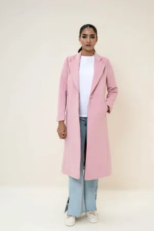 Chloe long coat pink