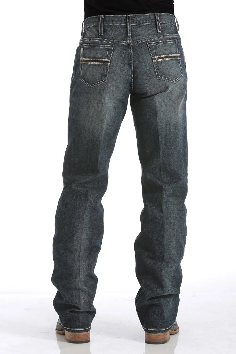 Cinch Men's Relaxed Fit White Label Jeans - Dark Stonewash - MB92834019