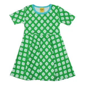 Clover - Green Short Sleeve Skater Dress