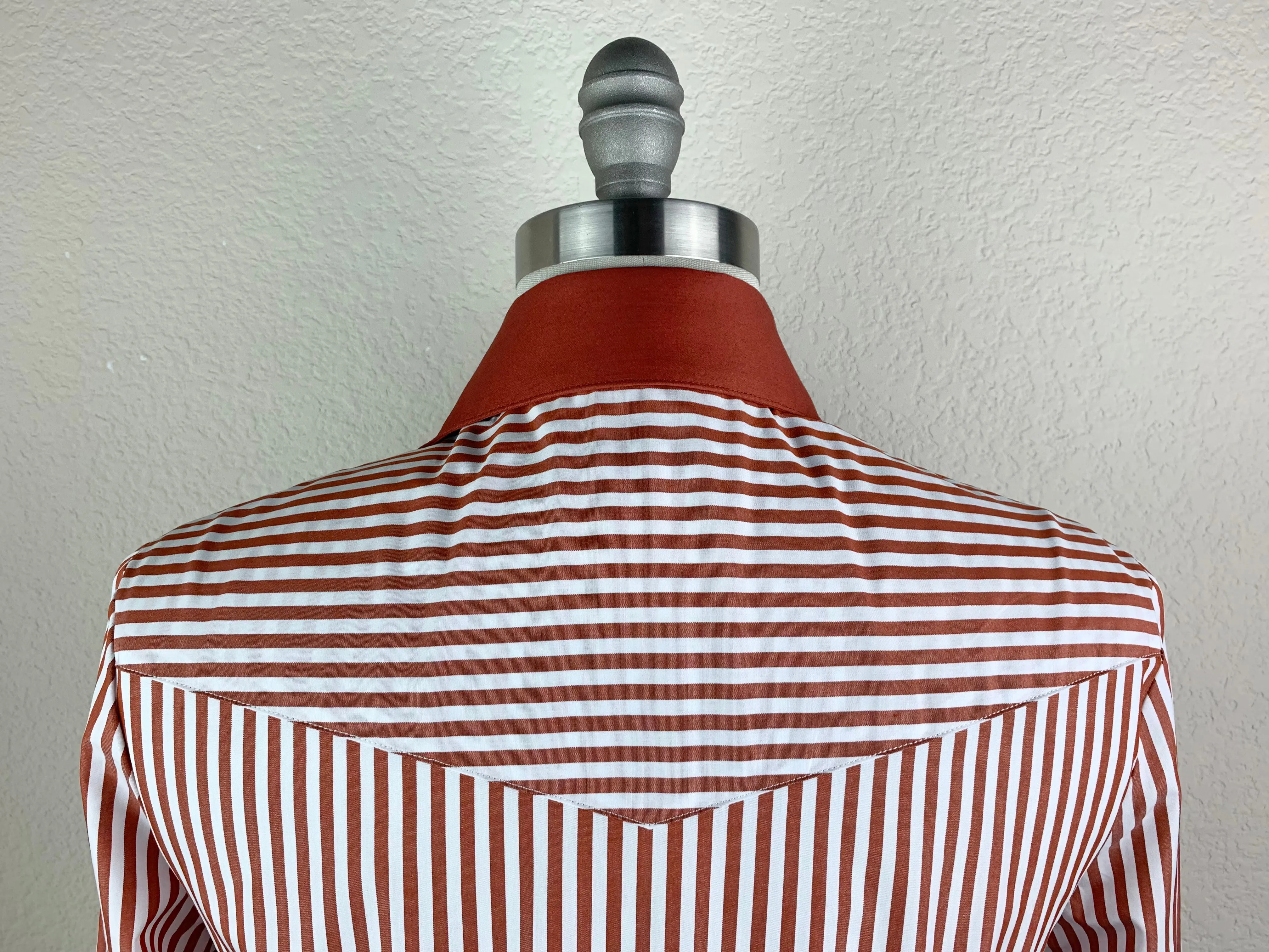 CR Tradition Rust and White Bengal Stripe - FINAL SALE