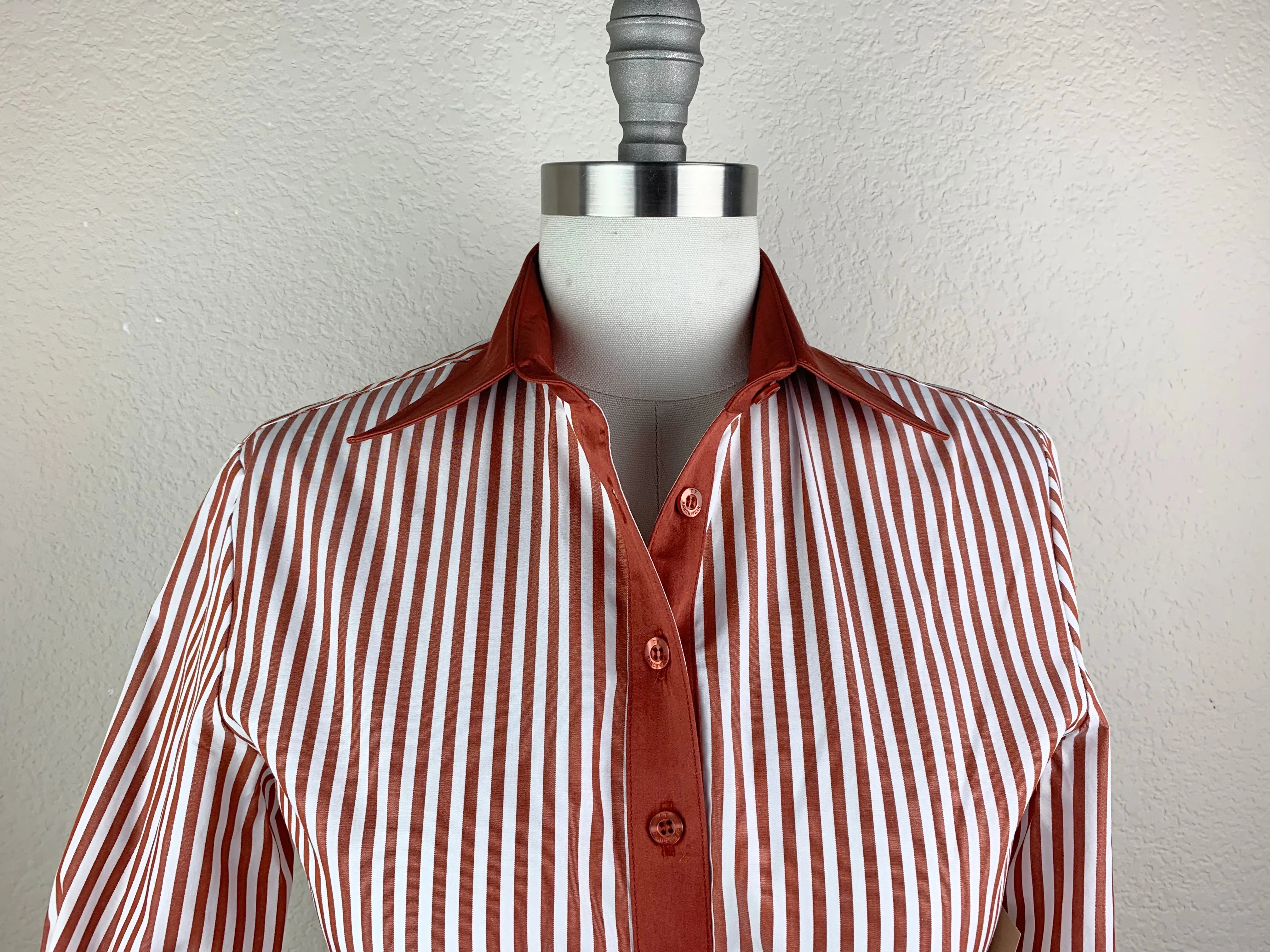 CR Tradition Rust and White Bengal Stripe - FINAL SALE