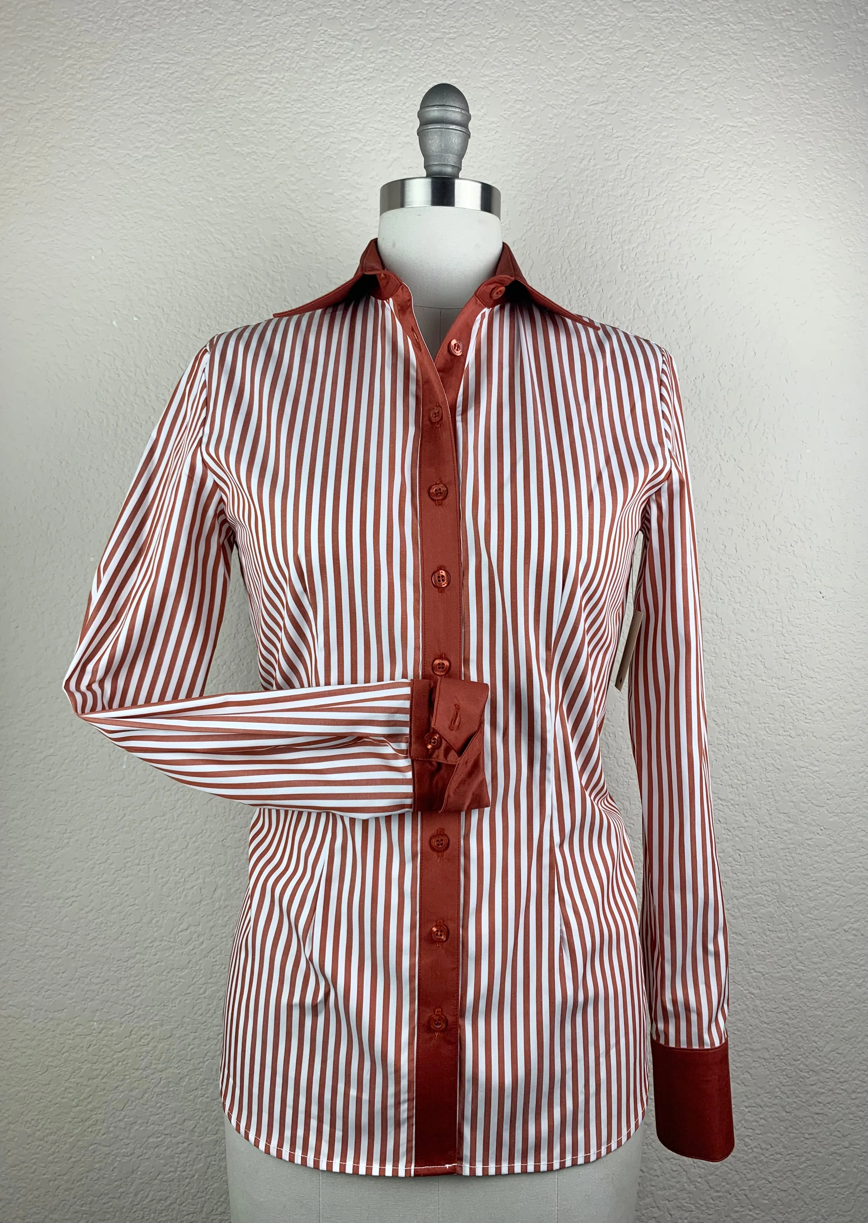 CR Tradition Rust and White Bengal Stripe - FINAL SALE