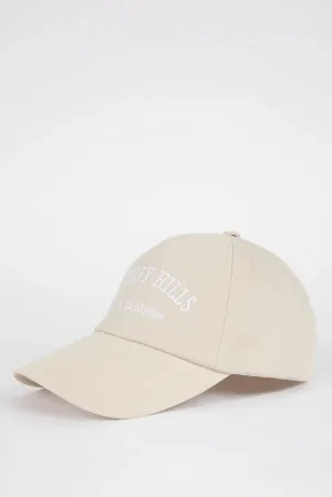 Defacto Women's Beige Cotton Hats