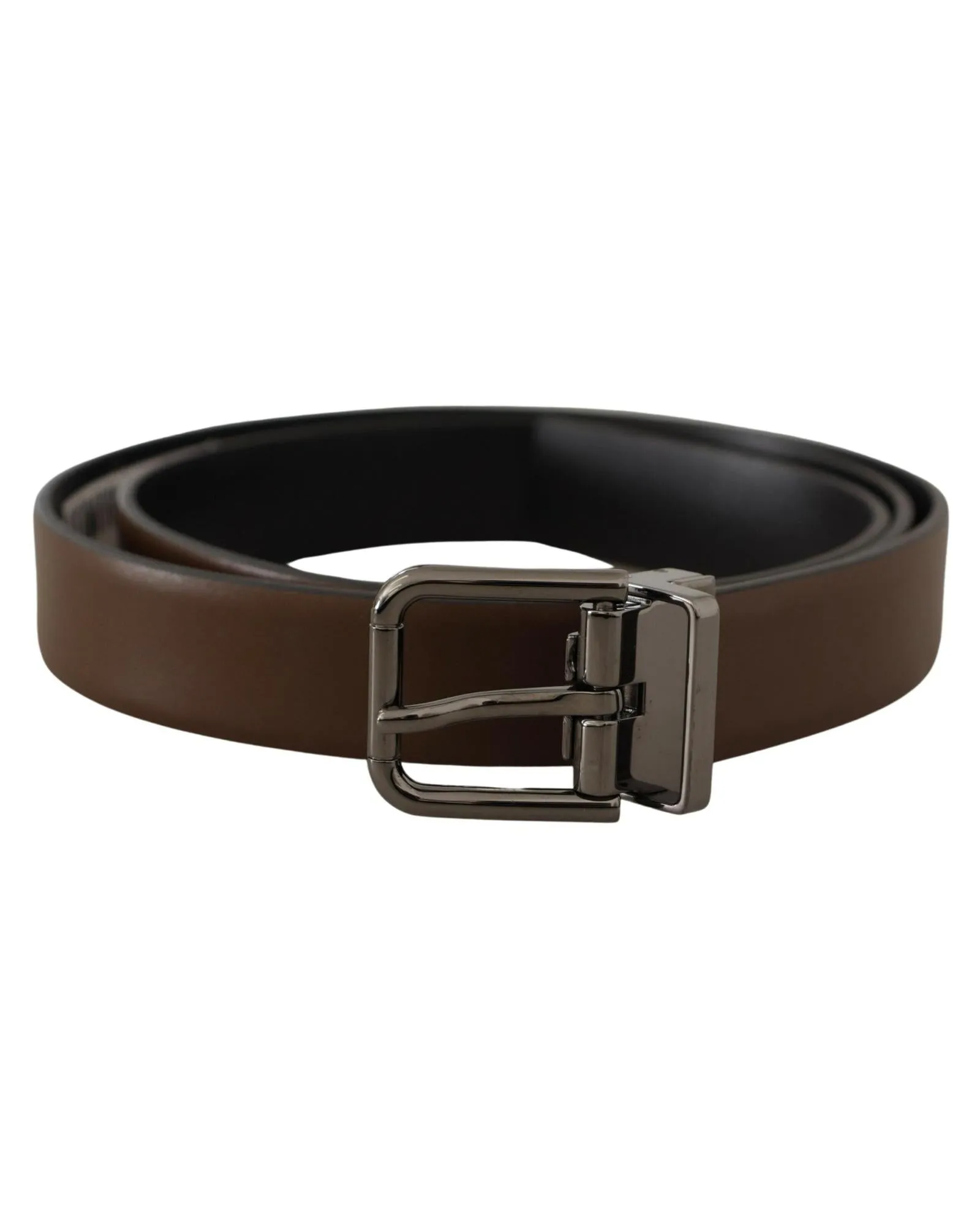 Dolce & Gabbana Men's Reversible Brown Leather Belt