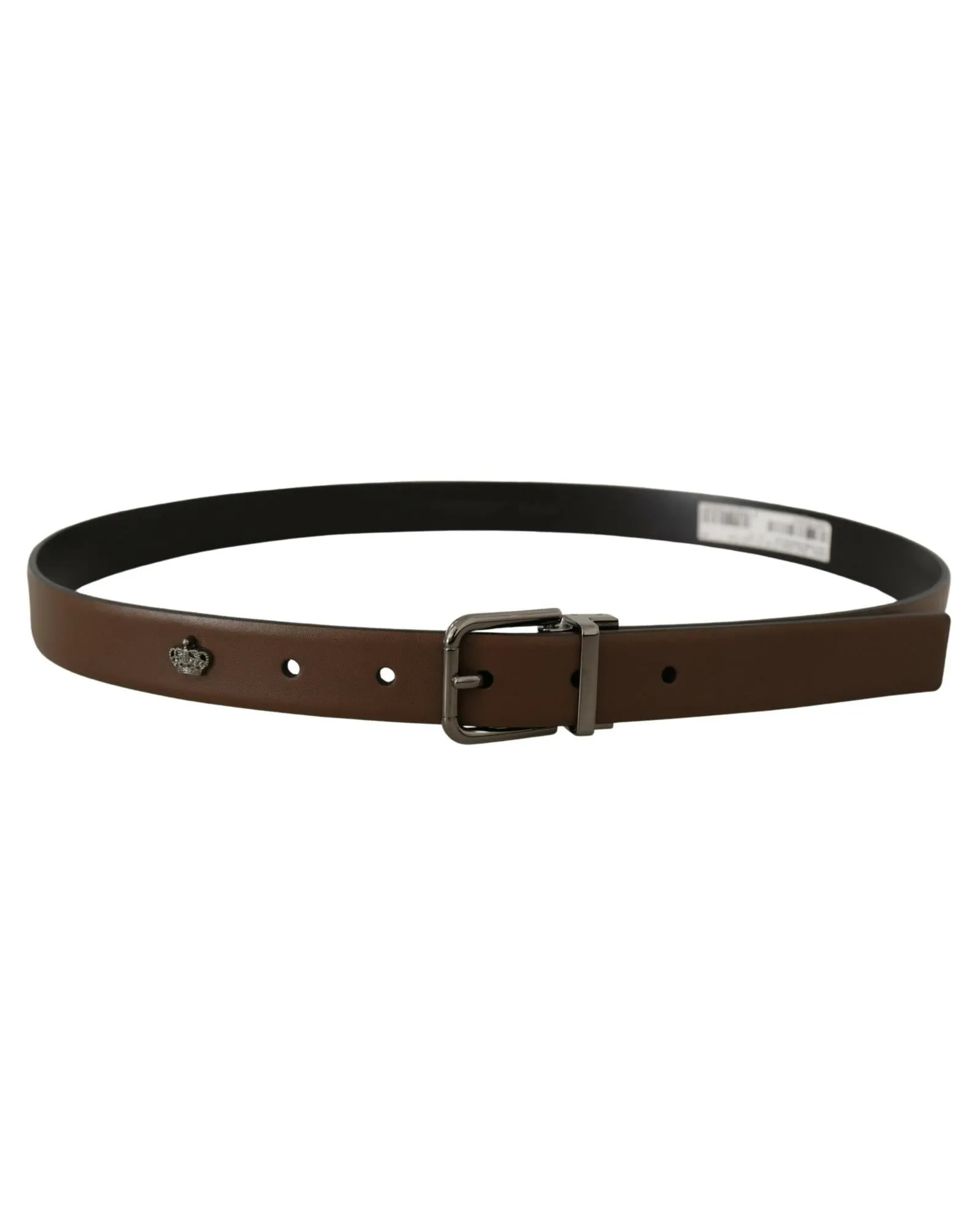 Dolce & Gabbana Men's Reversible Brown Leather Belt