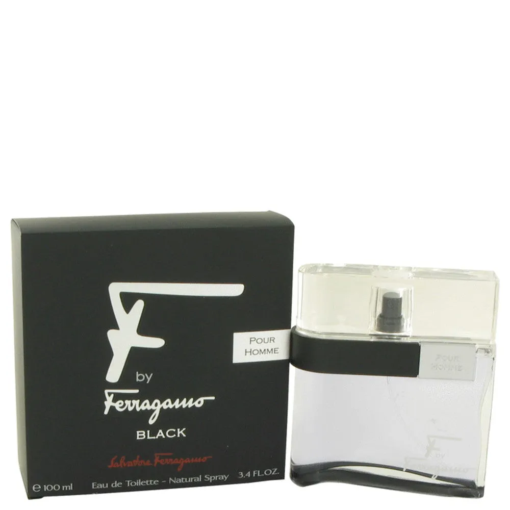 F by Ferragamo Black By Salvatore Ferragamo For Men Eau De Toilette Natural Spray, 3.4 Fl. oz./100 ml