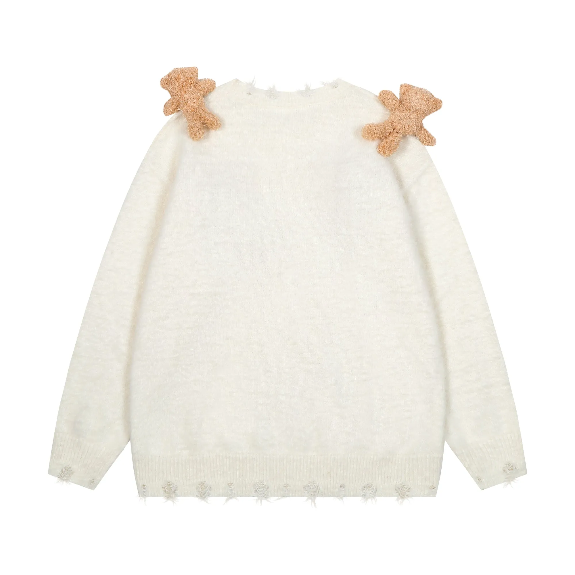 Faire Echo 3D Bear Embellished Sweater