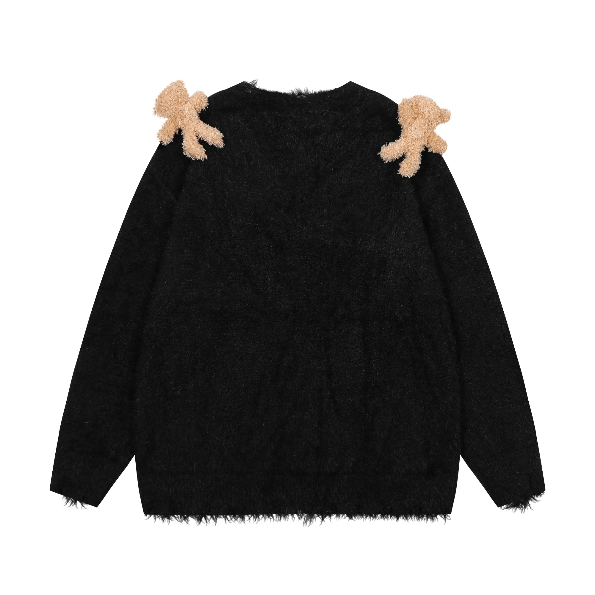 Faire Echo 3D Bear Embellished Sweater