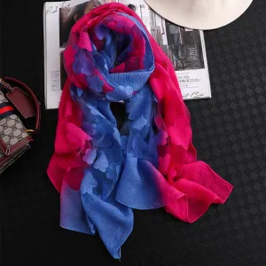 Fashion Silk Scarf Floral Printed Bandana Shawl #2650