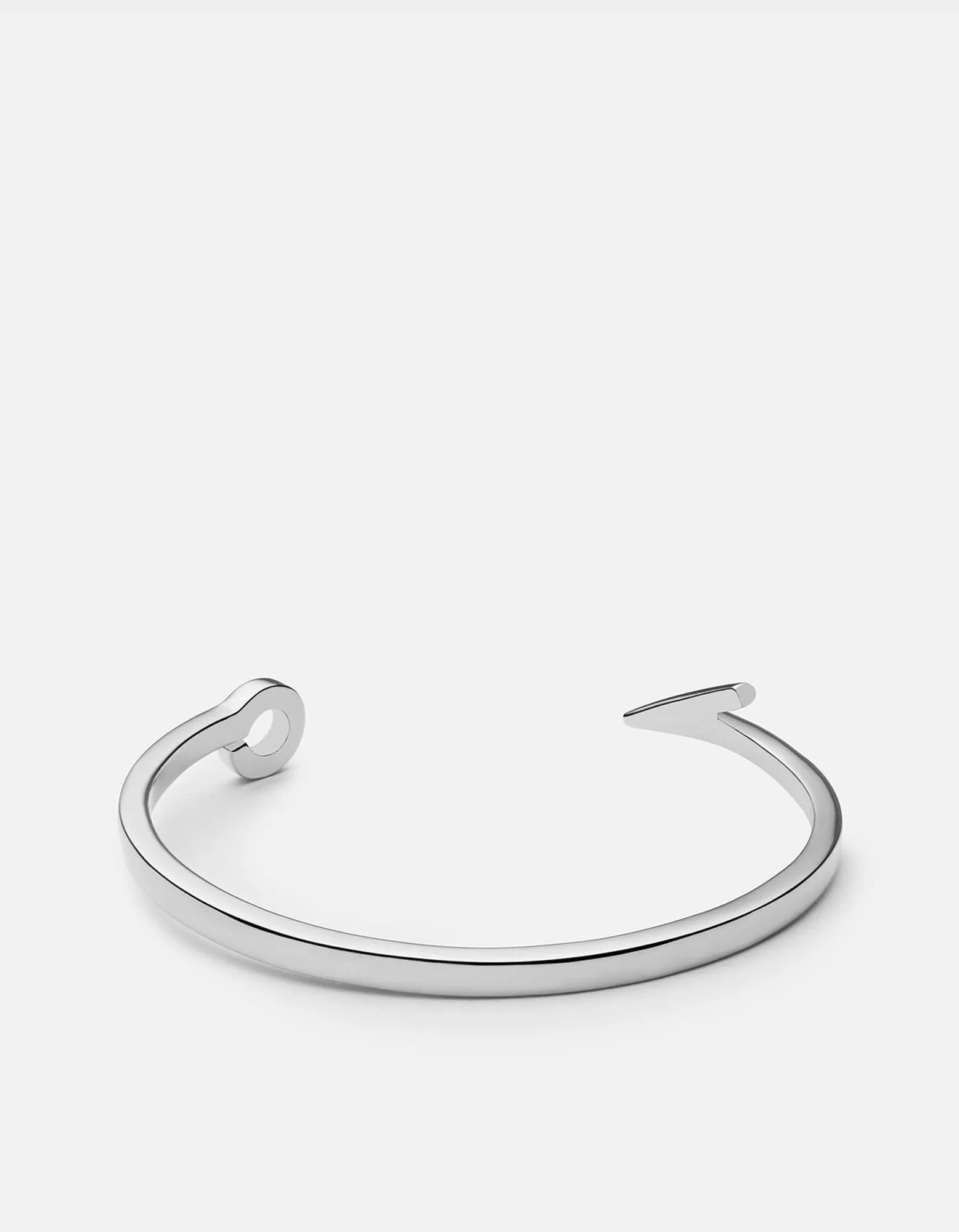 Fish Hook Cuff, Sterling Silver