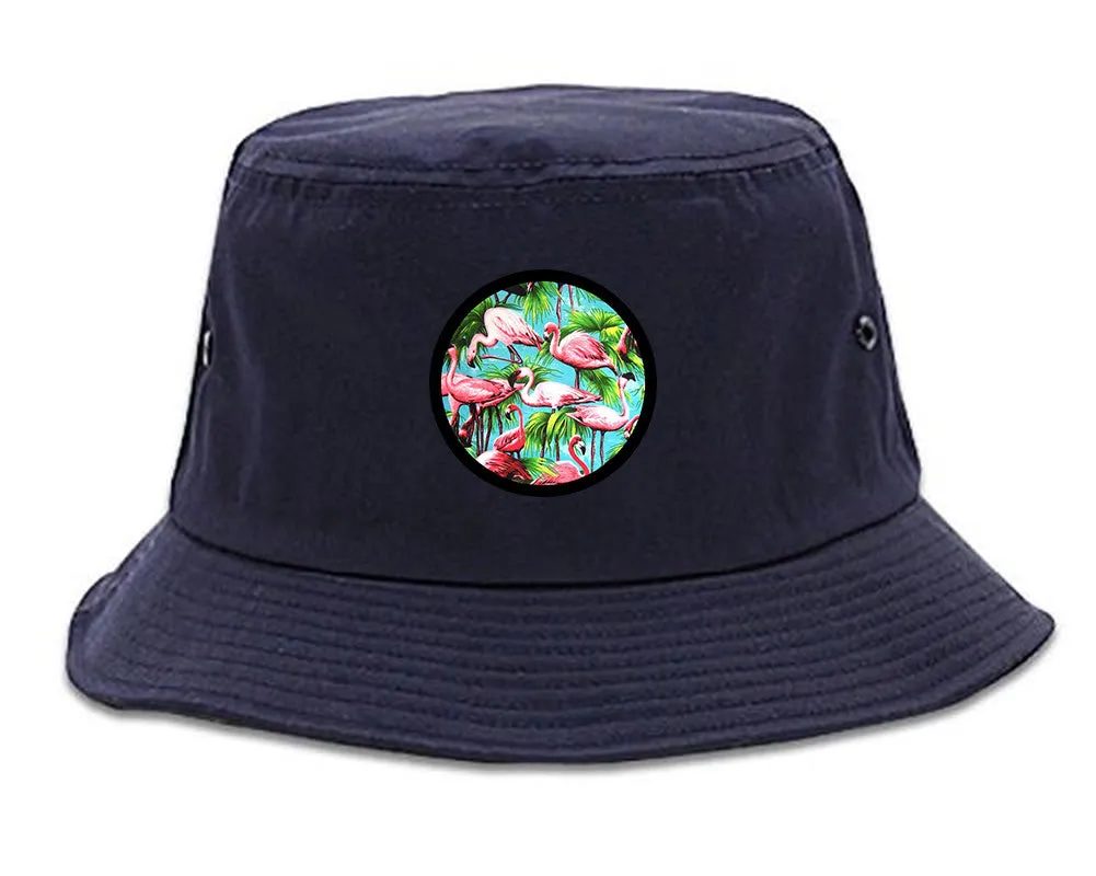 Flamingo Circle Bucket Hat