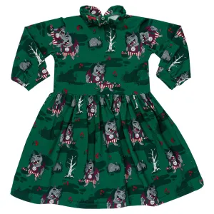 Forest Trolls Long Sleeve Dress - 2 Left Size 2-3 & 3-5 years