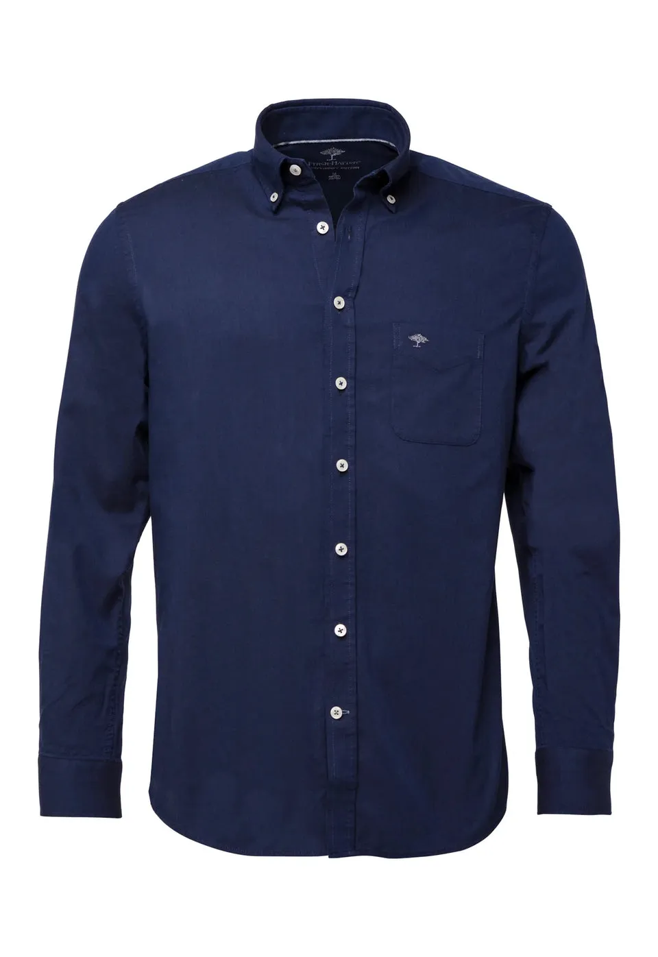 FYNCH HATTON ALL SEASON OXFORD SHIRT NAVY 5540