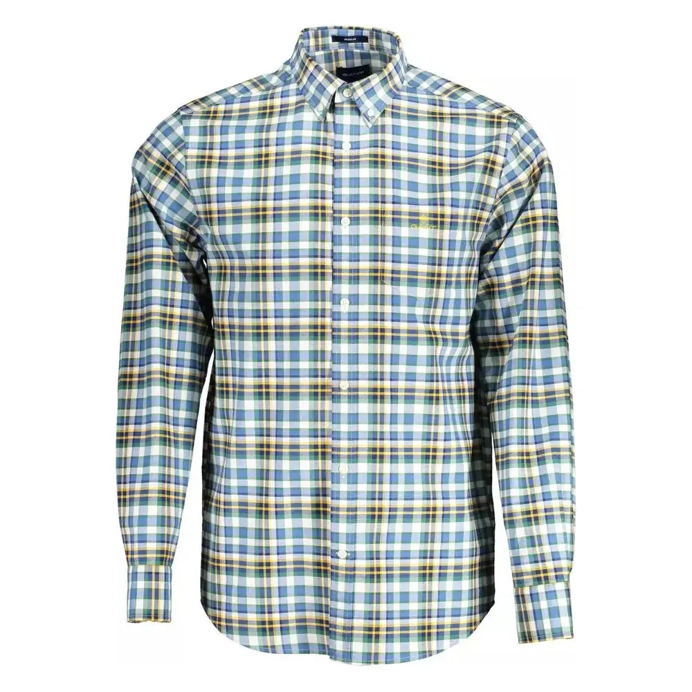 Gant Blue Cotton Mens Shirt