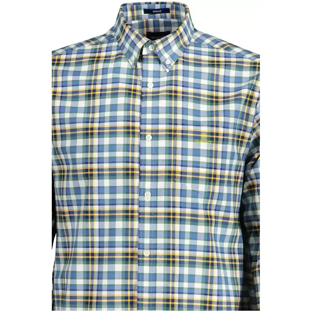 Gant Blue Cotton Mens Shirt