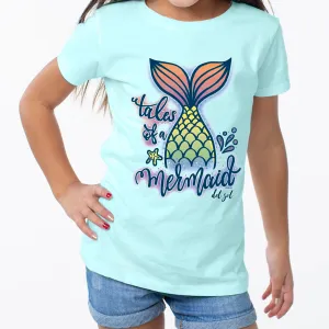 Girls Crew Tee - Tales of a Mermaid - Chill by DelSol for Women - 1 Pc T-Shirt (3T)