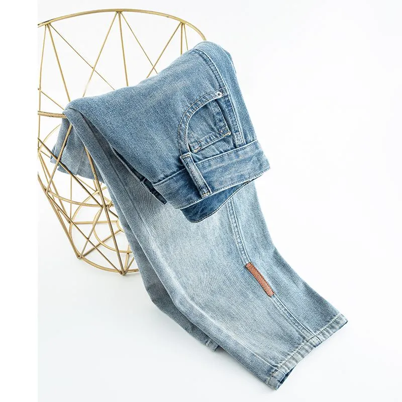 Gradient Slimming Cropped High-Waisted Harem Loose Fit Carrot Jeans