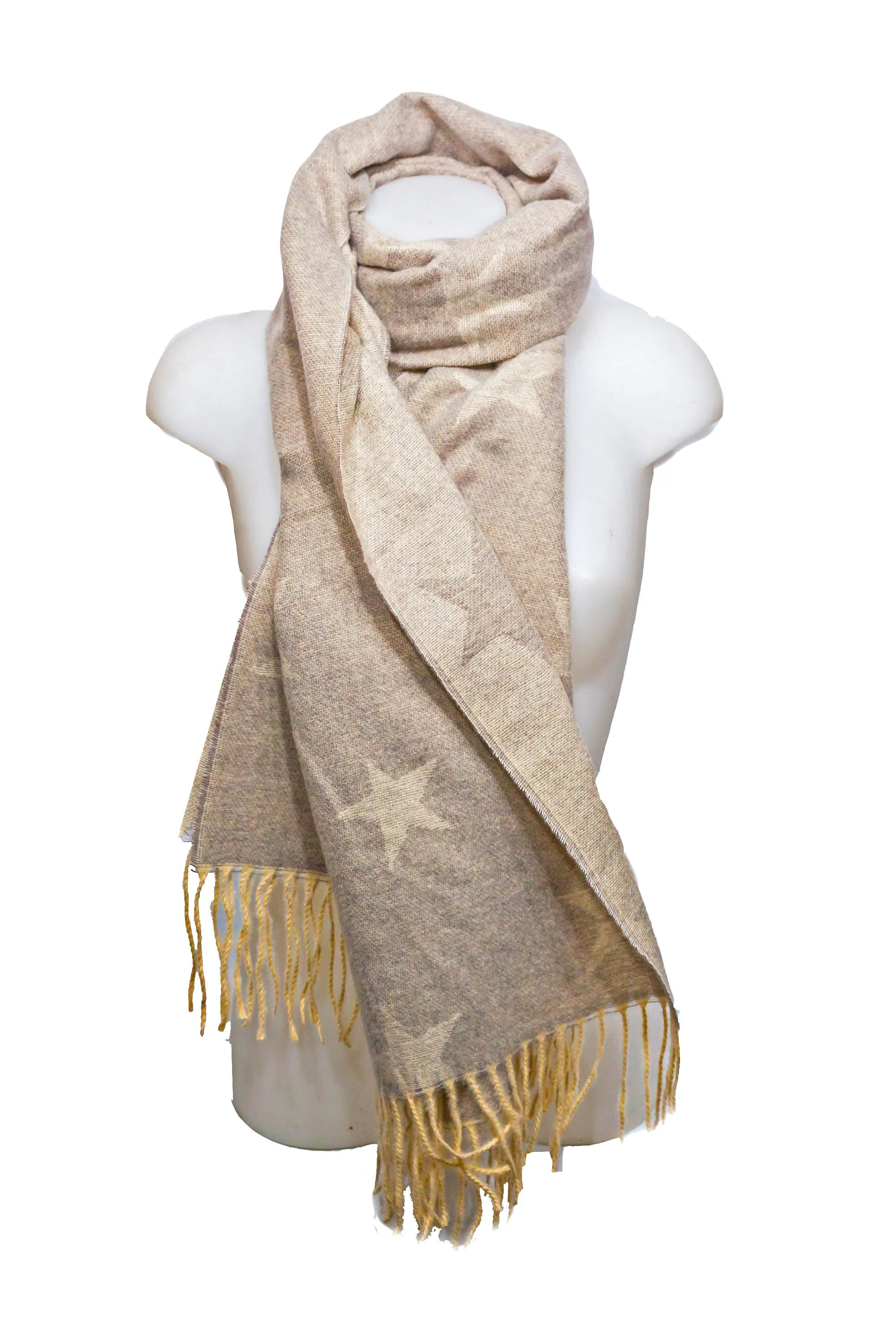 HELENE REVERSIBLE STAR SCARF - SC5068