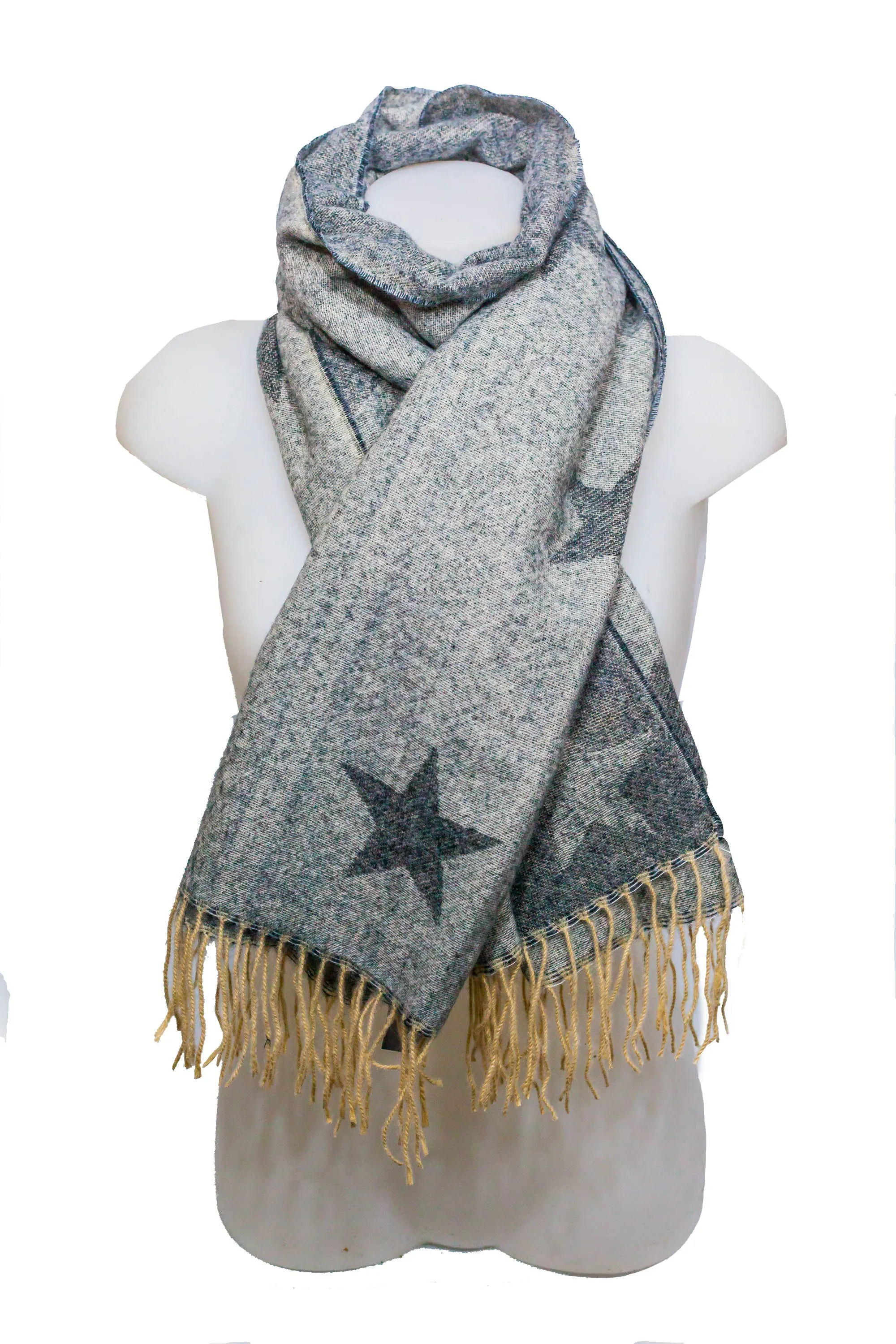 HELENE REVERSIBLE STAR SCARF - SC5068