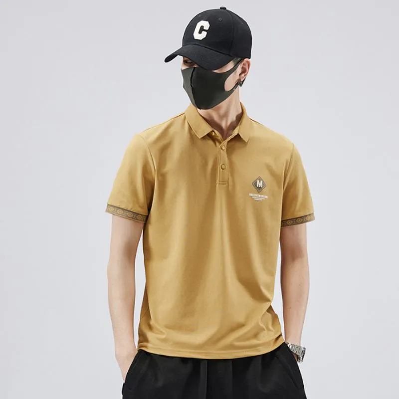 High Quality Elasticity Lapel Pure Cotton Short Sleeve Polo Shirt