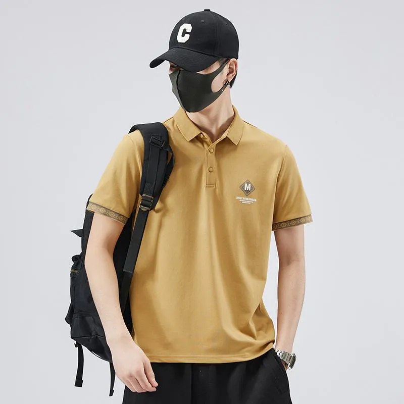 High Quality Elasticity Lapel Pure Cotton Short Sleeve Polo Shirt