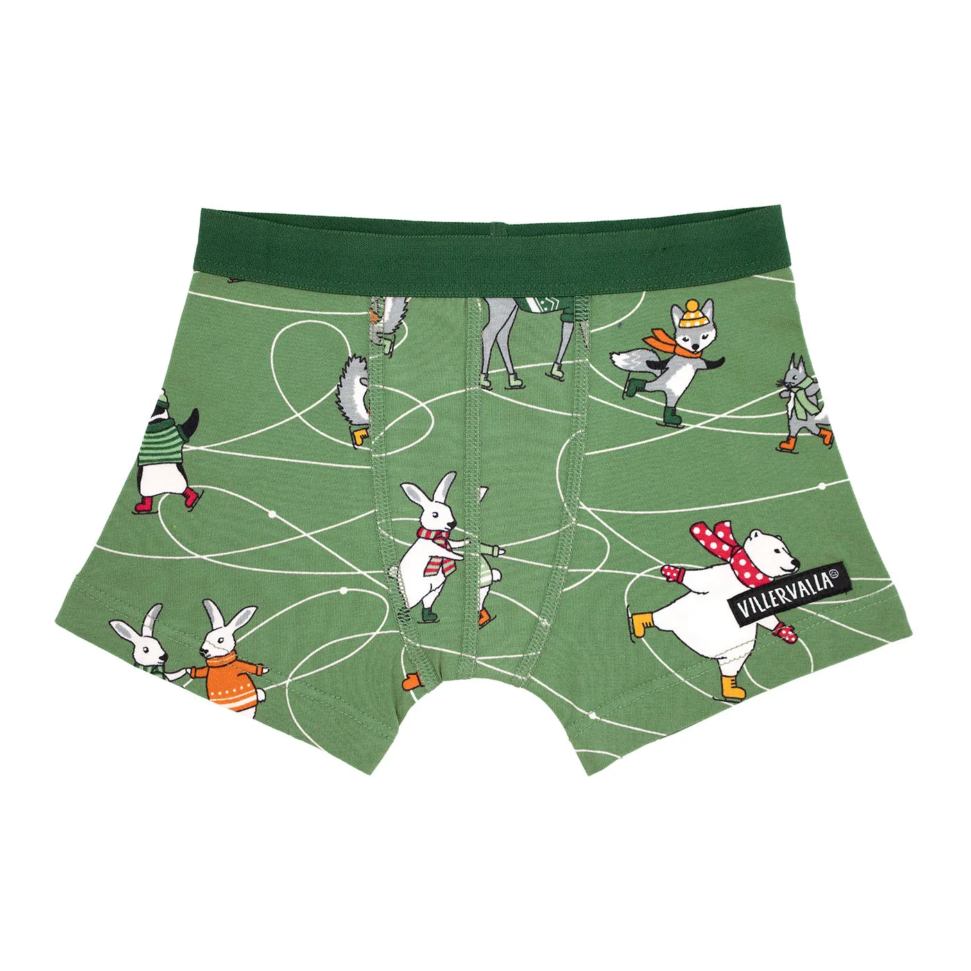 Ice Skating Boxers - Light Moss - 2 Left Size 2-4 years