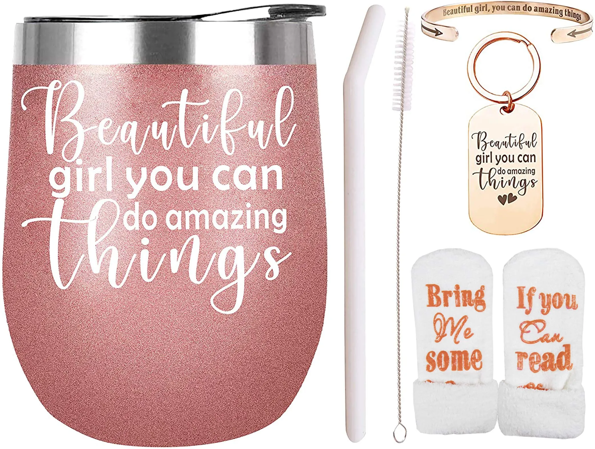 Inspirational Gifts for Women Tumbler, Beautiful Girl You Can Do Amazing Things, Funny