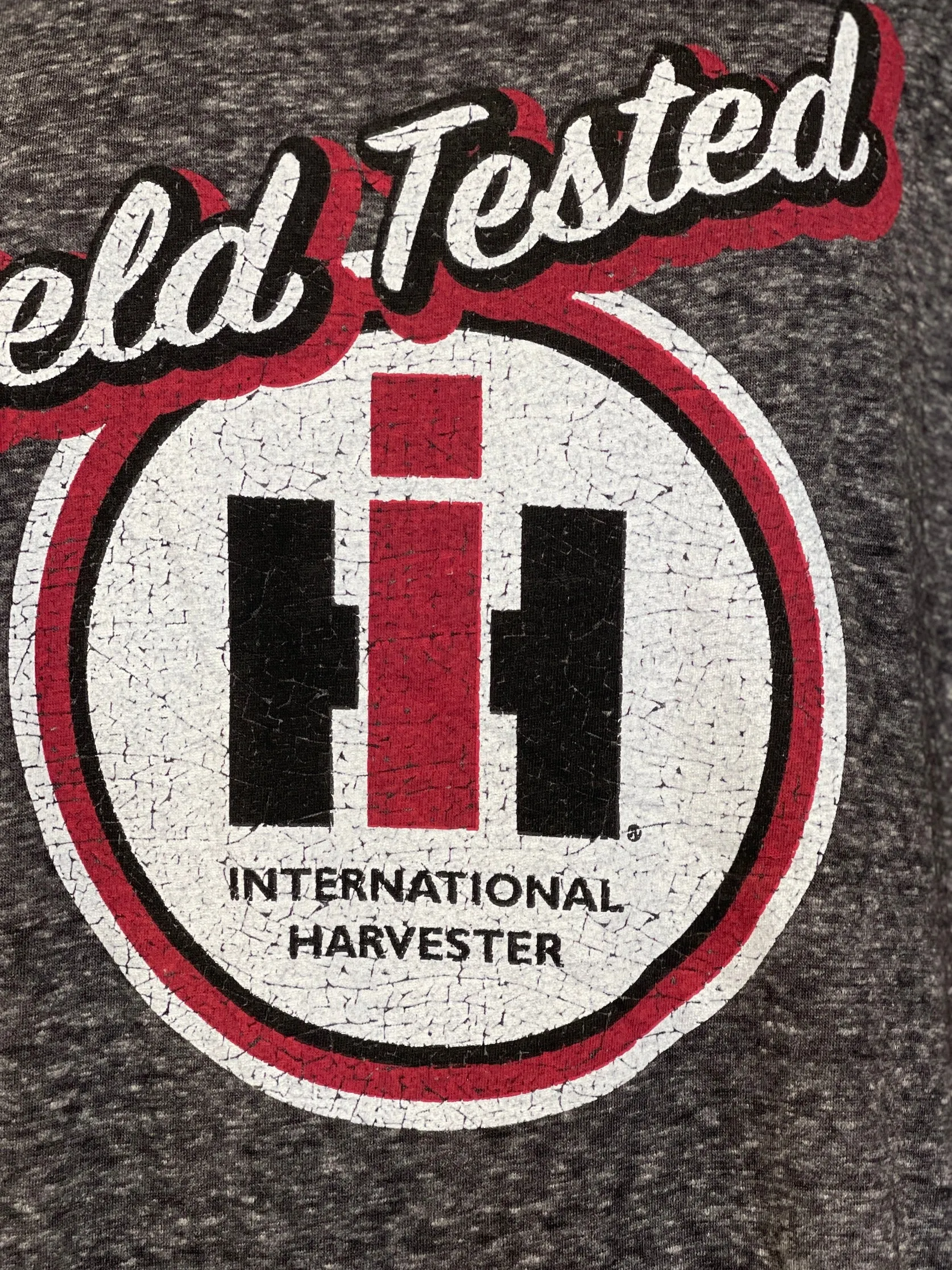 International Harvester Field Tested LUXE Tee- Charcoal Grey CLEARANCE