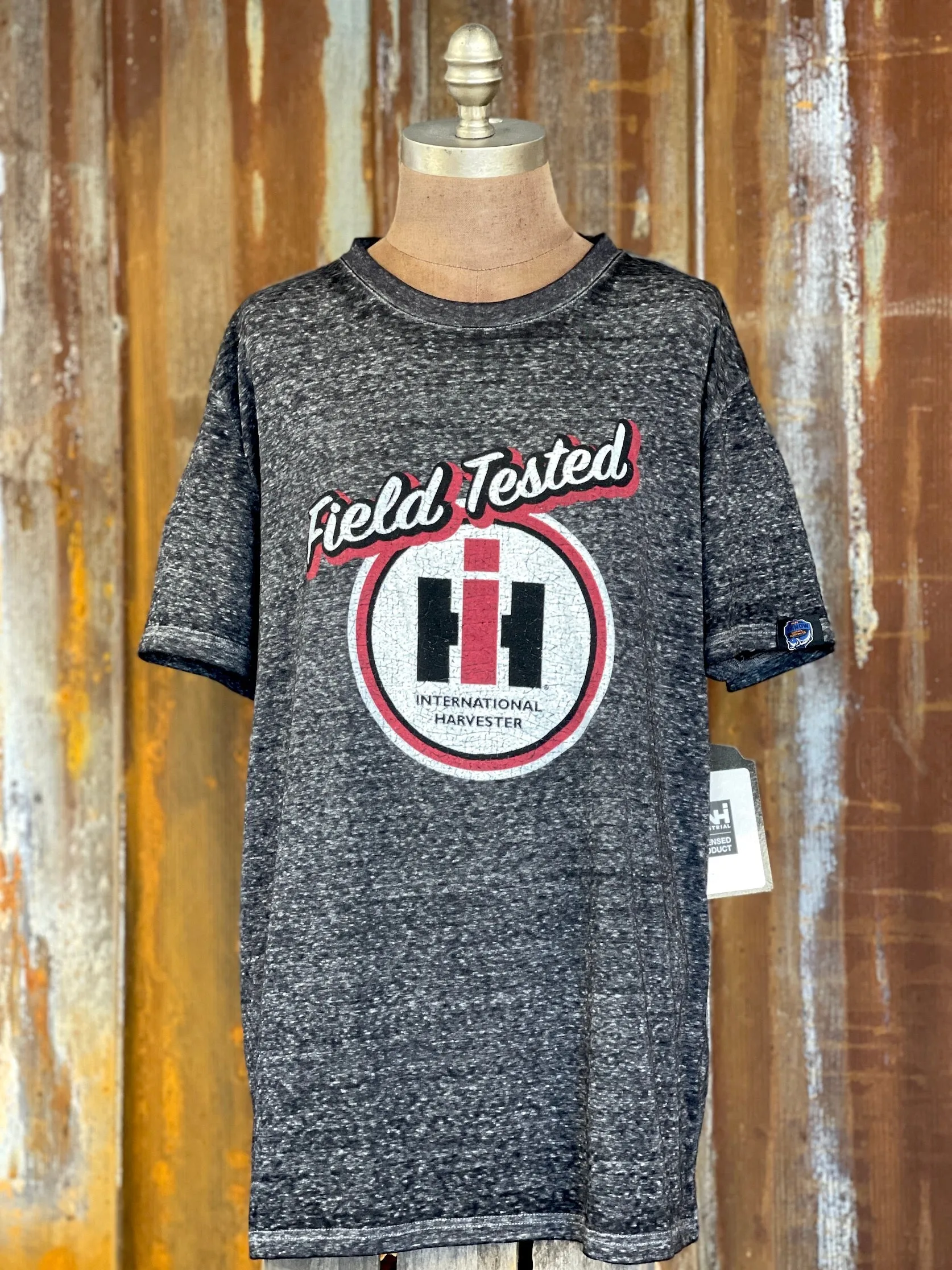 International Harvester Field Tested LUXE Tee- Charcoal Grey CLEARANCE