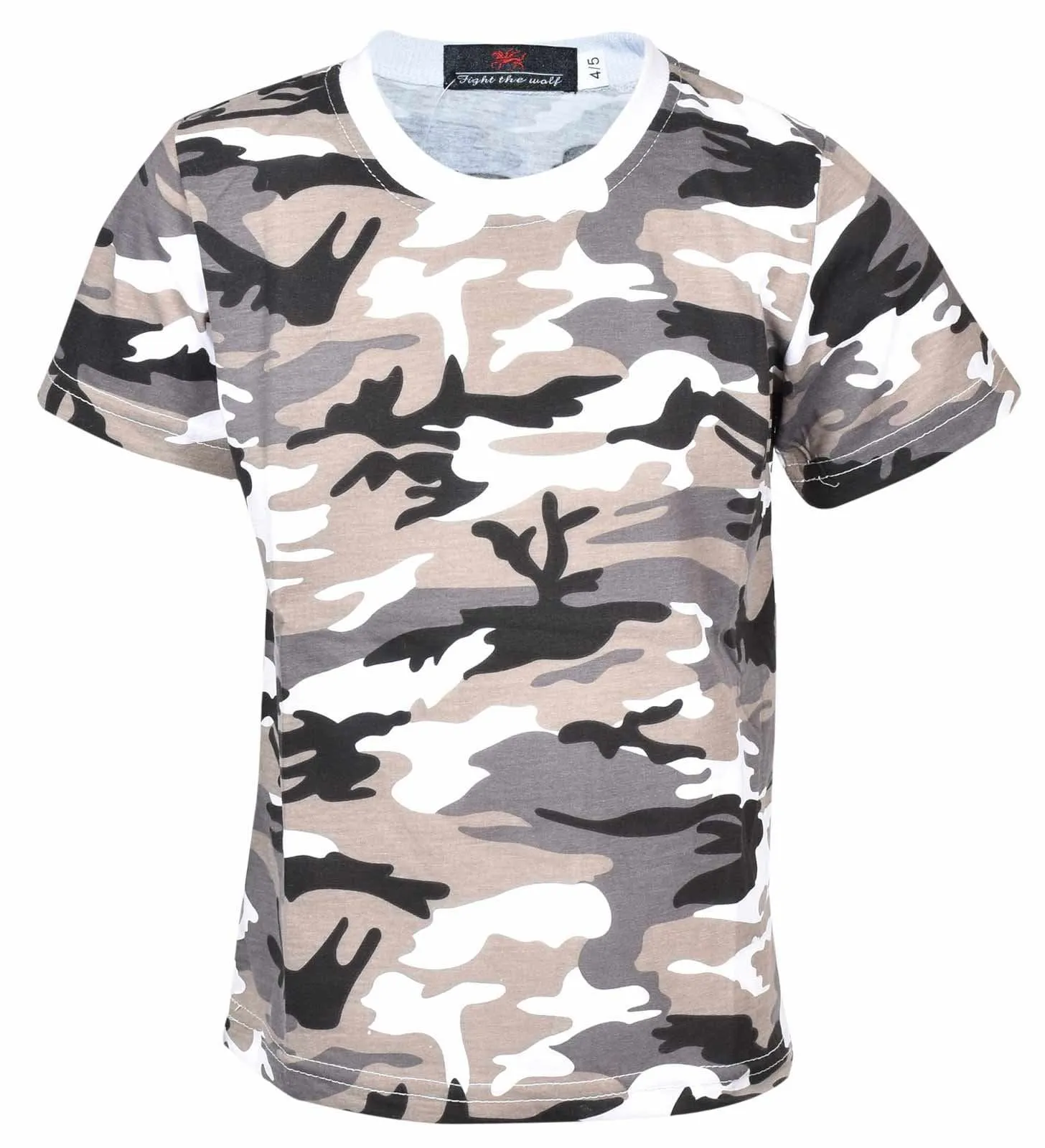 Kids Camouflage Cotton T-Shirt