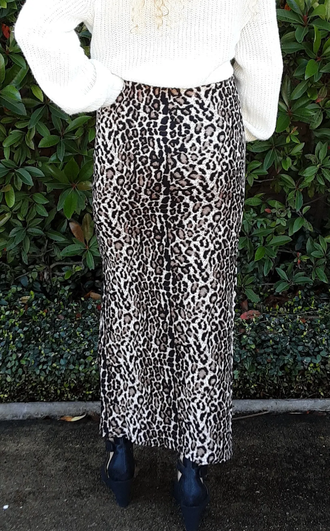 Leopard Maxi Skirt