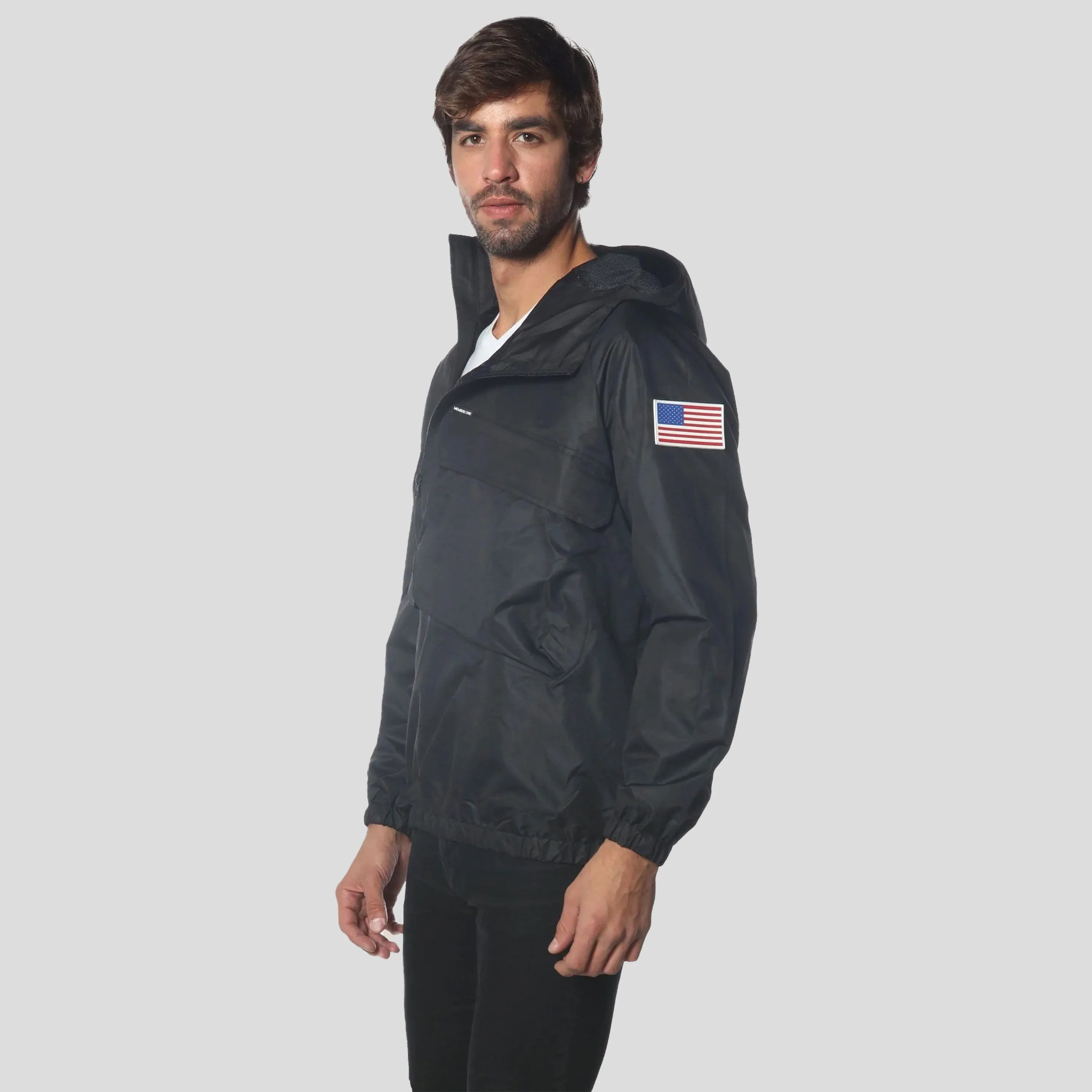 Members Only Men's Asymmetrical Windbreaker Jacket