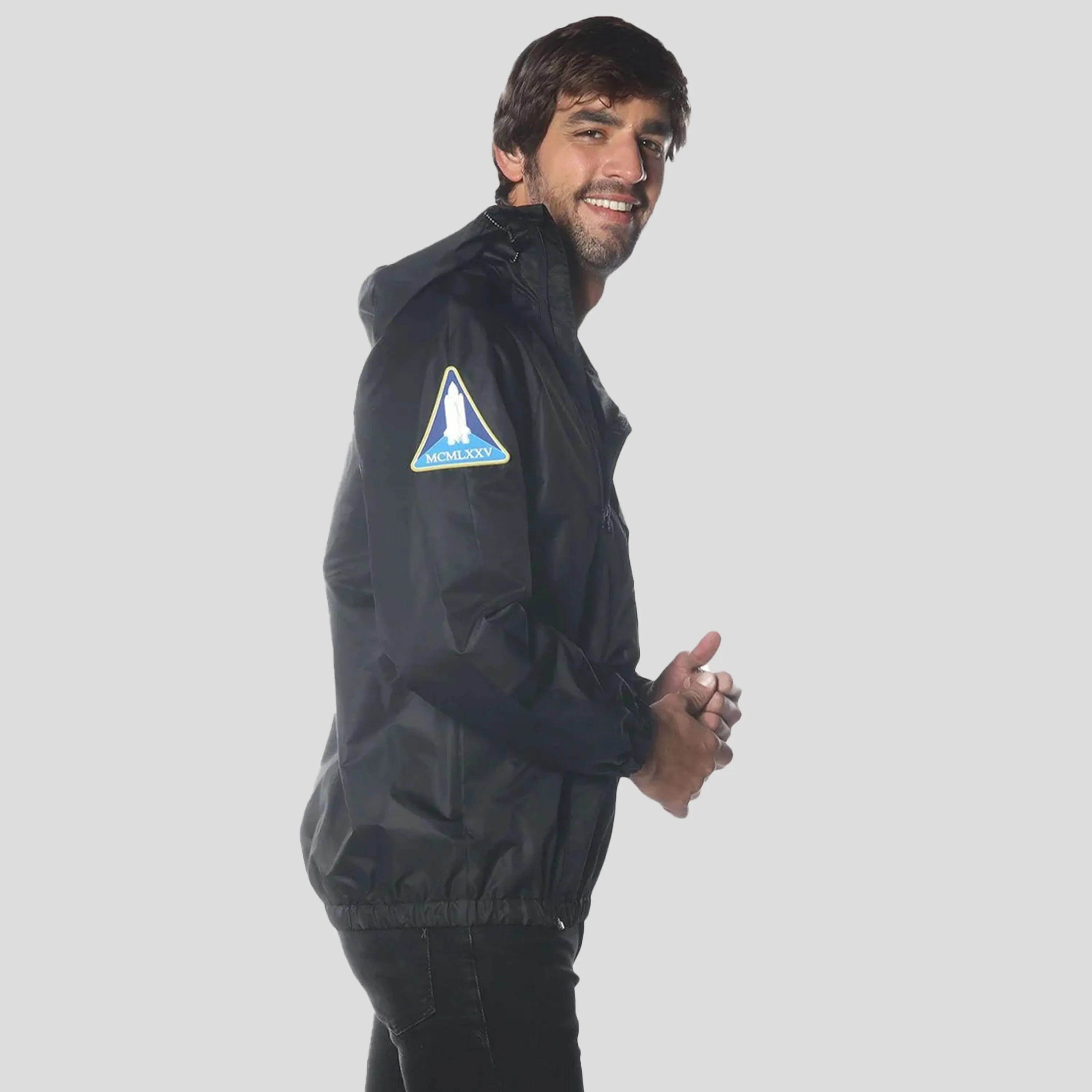 Members Only Men's Asymmetrical Windbreaker Jacket