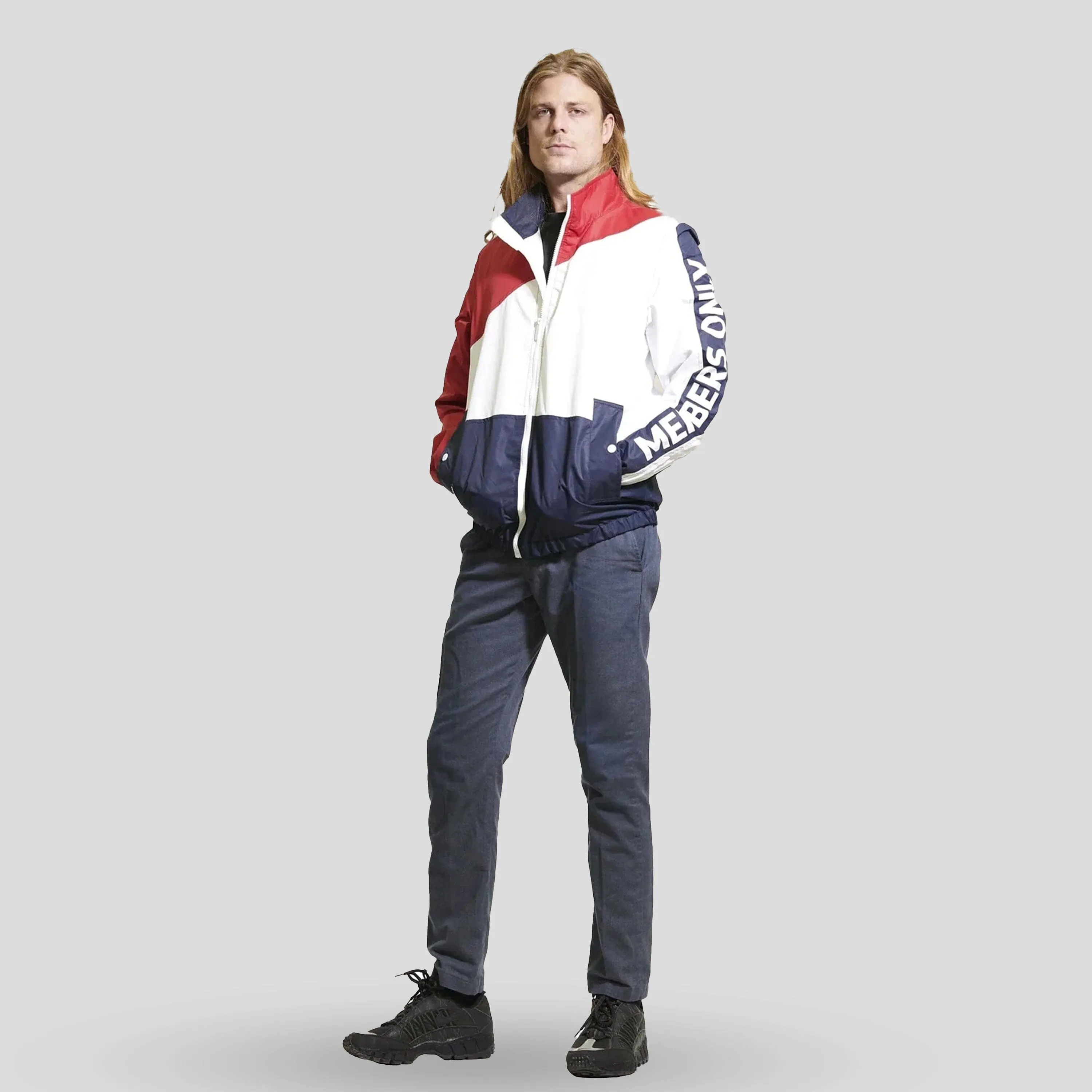 Members Only Men's Nautical Color Block Jacket