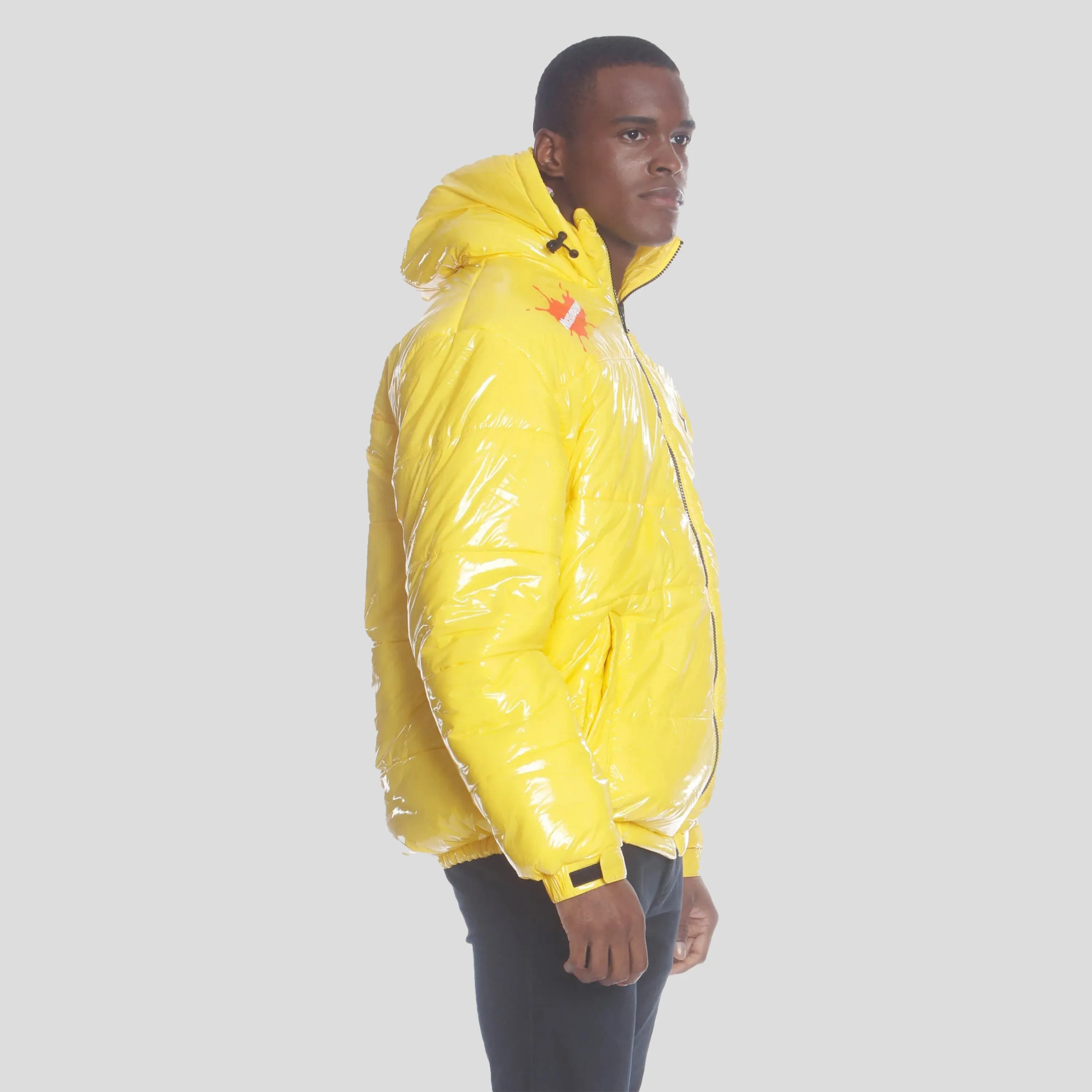 Members Only Men's Nickelodeon Shiny Collab Puffer Jacket